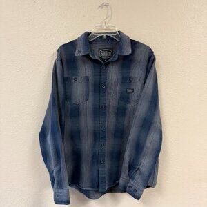Sullen, Large, Blue & Gray Flannel